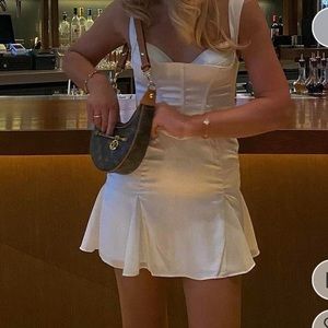 Oh Polly White Corset Dress